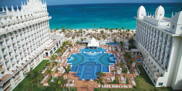 Hotel pool at Riu Palace Aruba