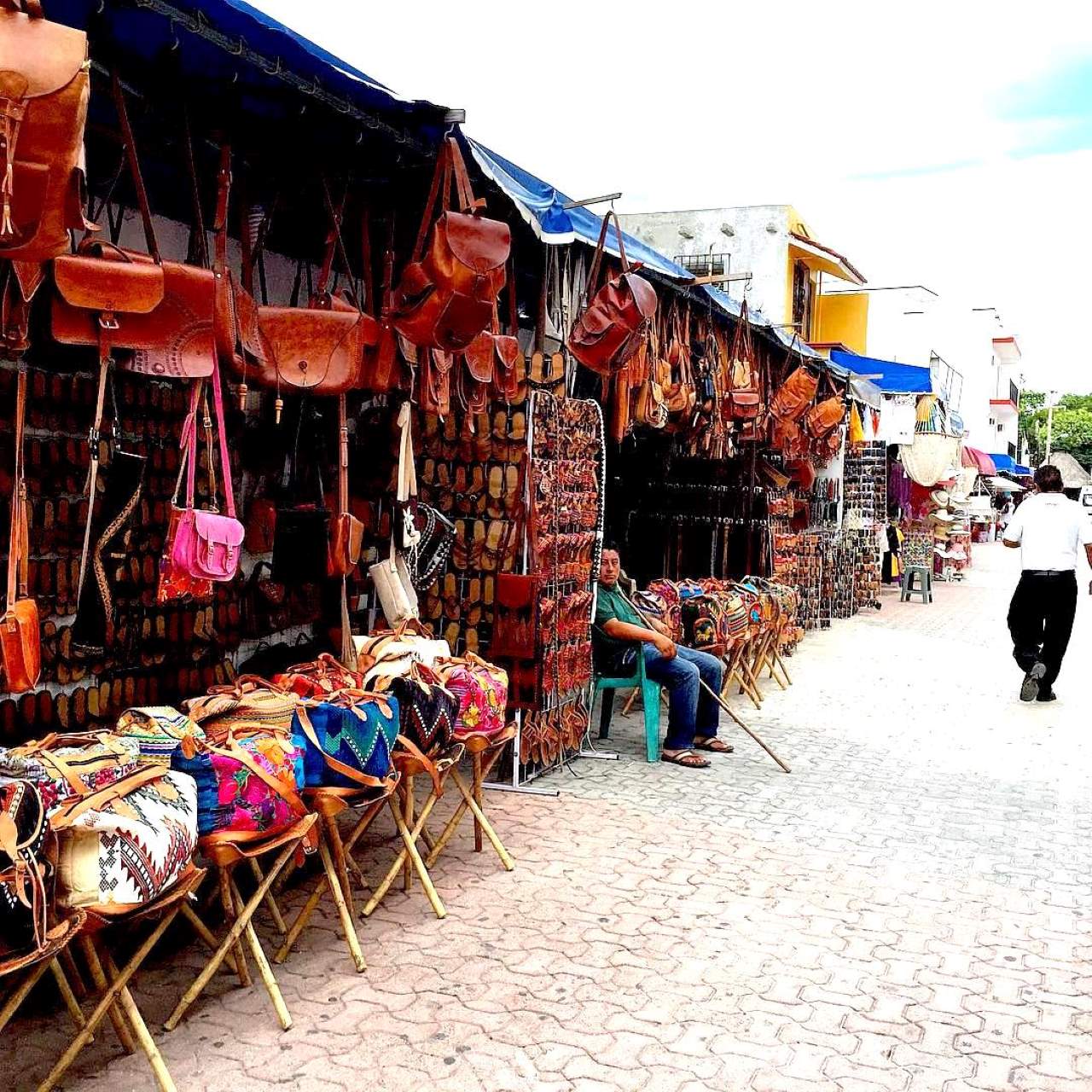 Shop with bags Downtown Cancun Mexico