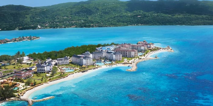 Hotel Secrets St. James beach view Jamaica